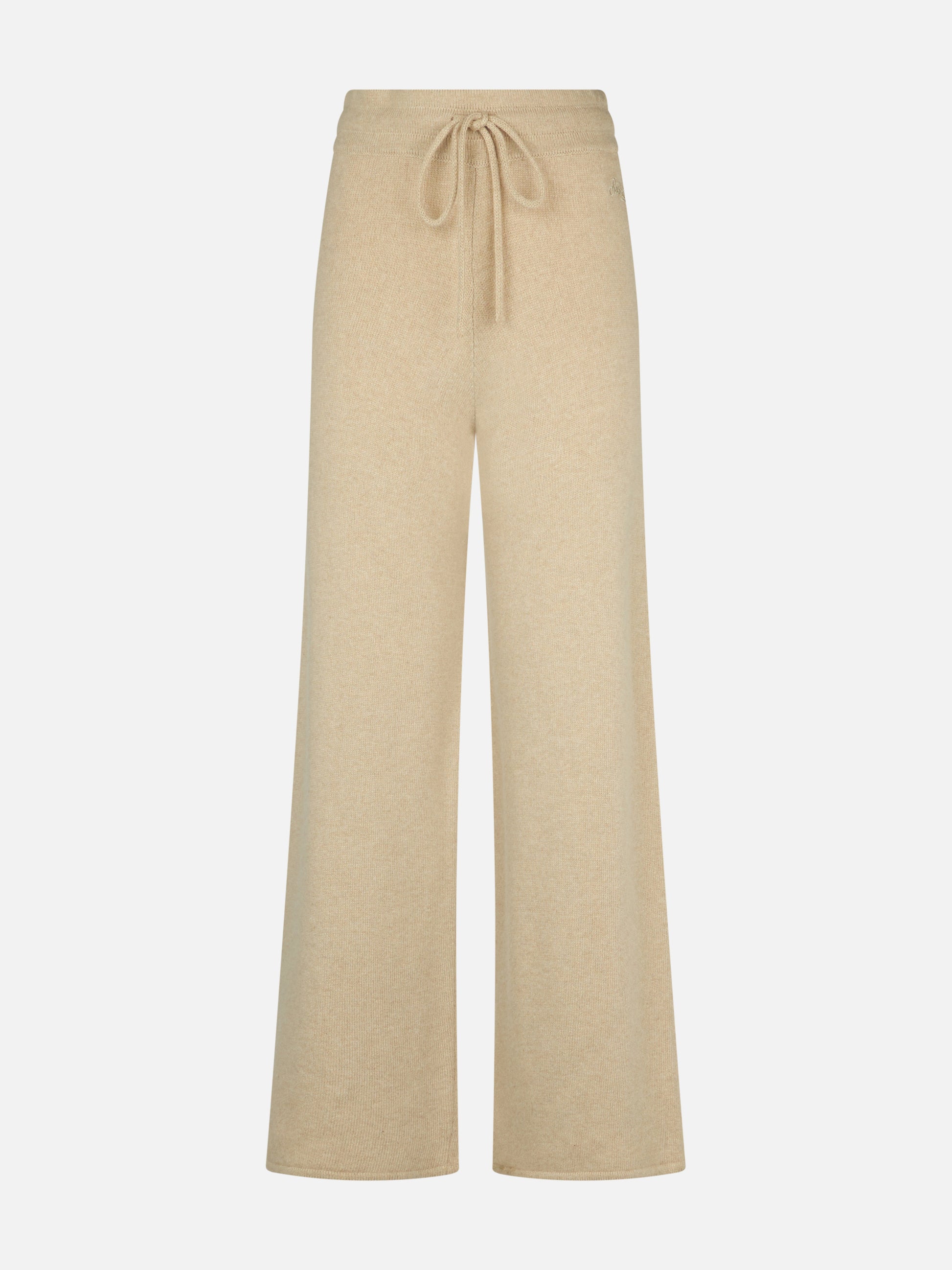 Knitted beige palazzo pants - MC2 Saint Barth