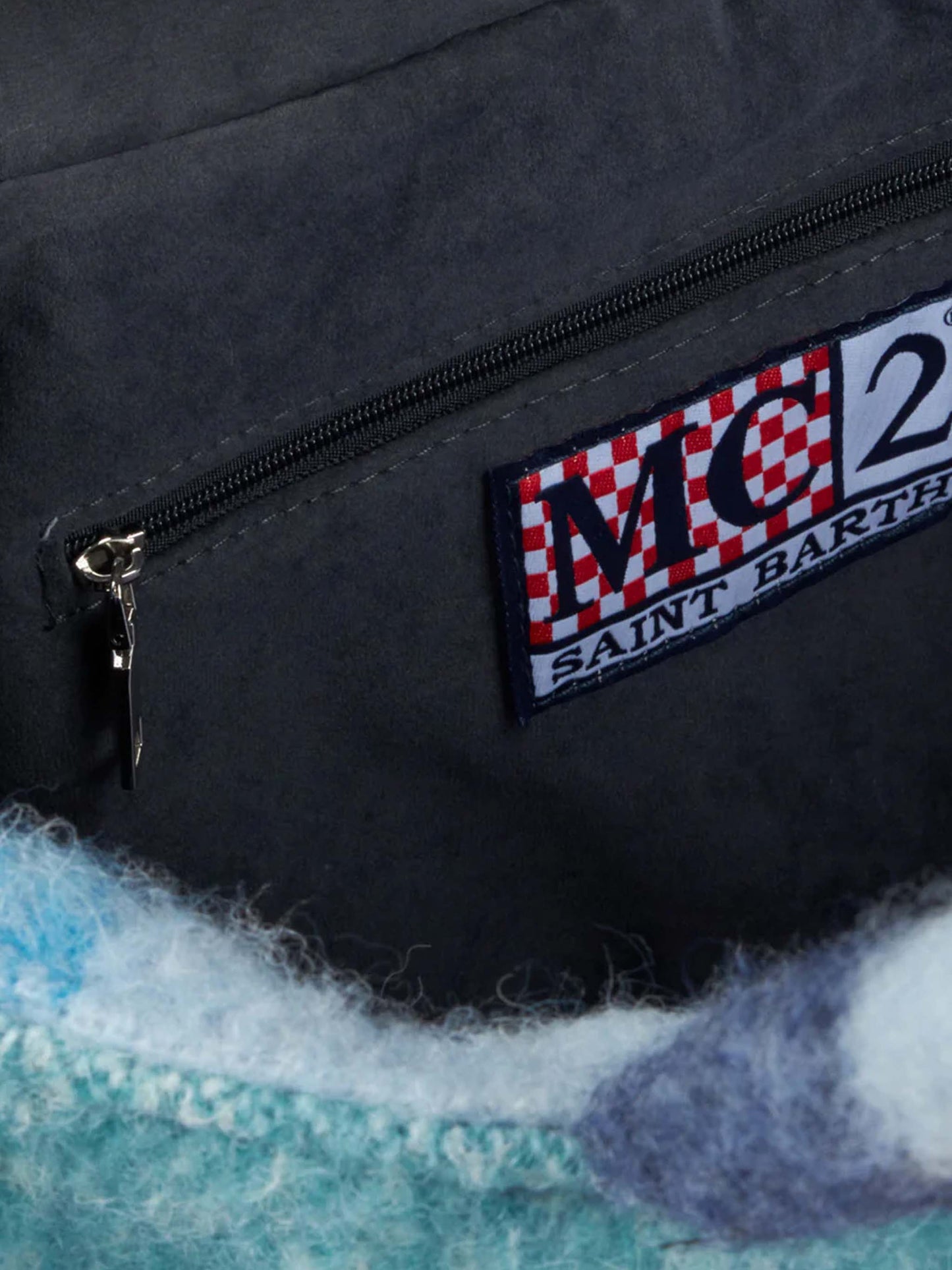 Colette blanket handbag with check print - MC2 Saint Barth