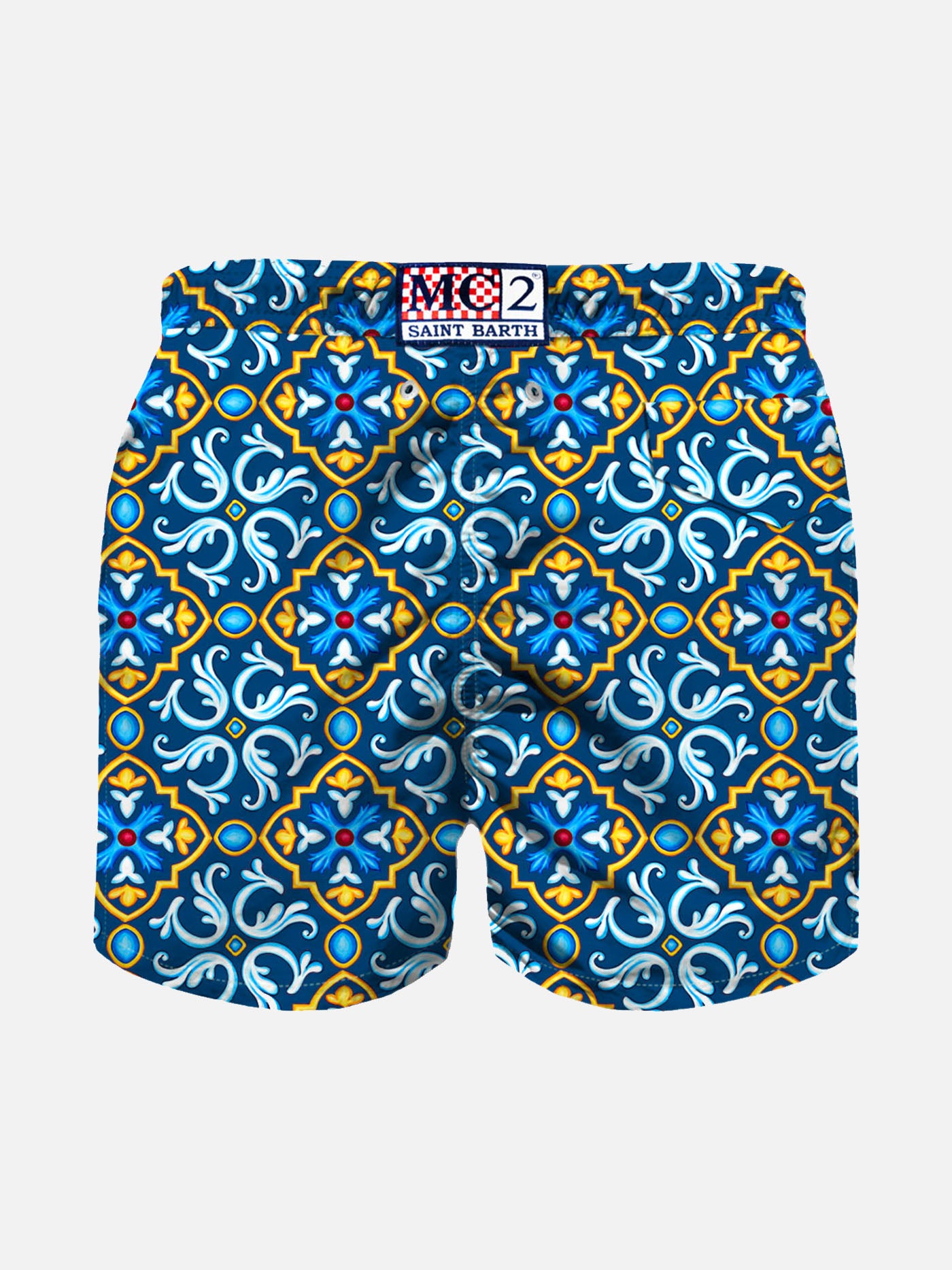Badeshorts für Jungen mit Majolika-Print