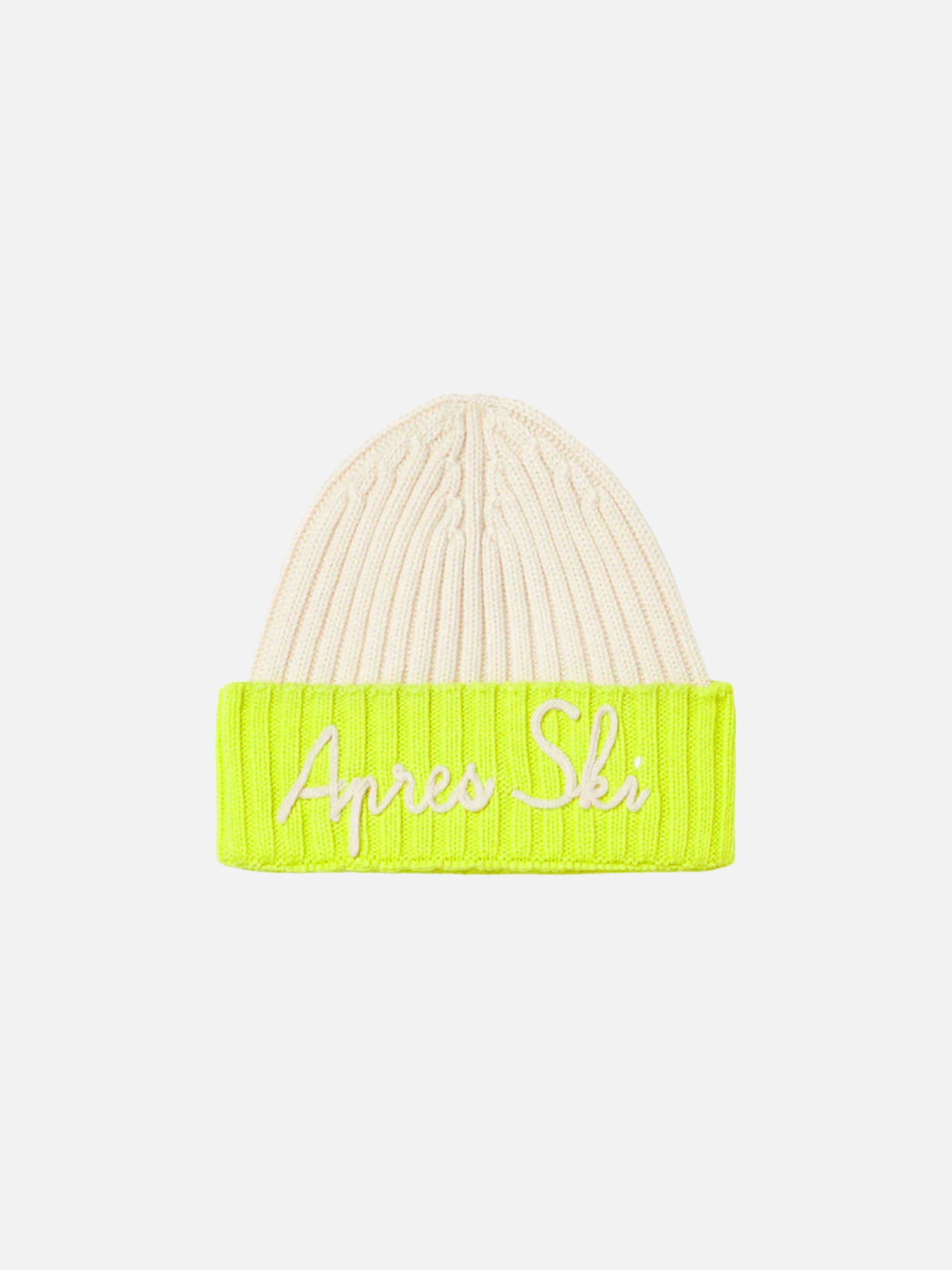 Boy knit beanie with Apres Ski embroidery - MC2 Saint Barth