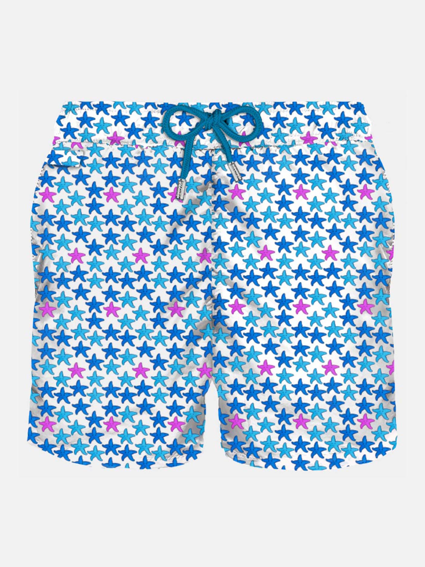 Man light fabric swim shorts with starfish print - MC2 Saint Barth