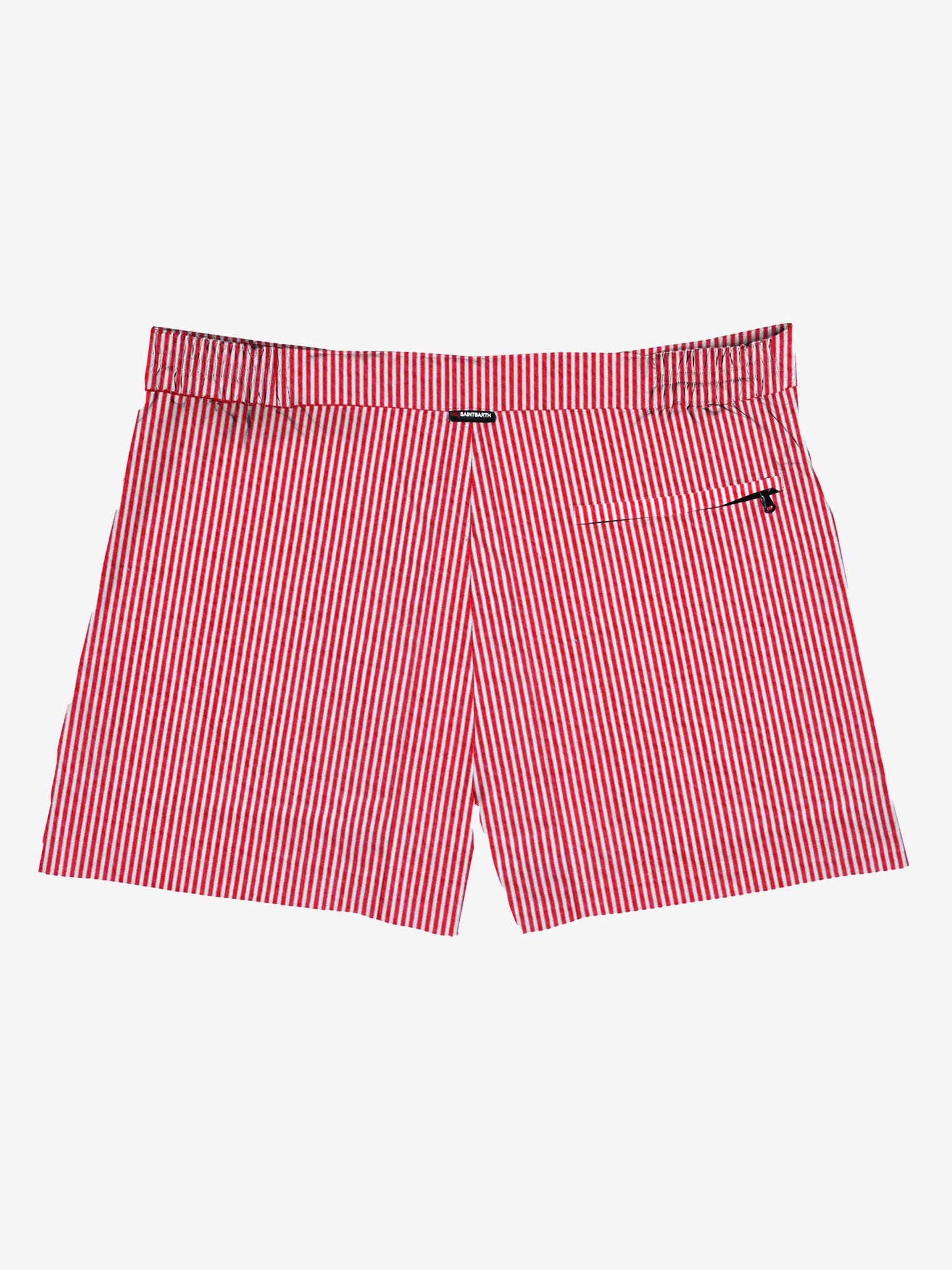 Man swim shorts with red striped