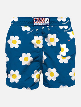 Man classic swim shorts with daisy print - MC2 Saint Barth