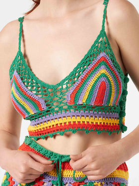 Multicolor crochet top - MC2 Saint Barth