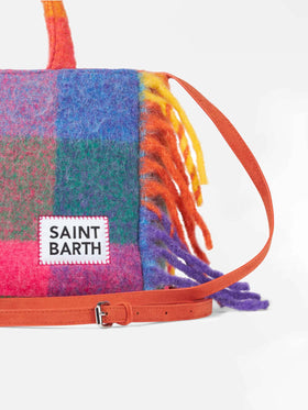 Colette blanket handbag with check print - MC2 Saint Barth