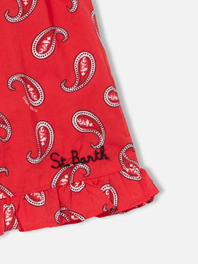 Girl playsuit with paisley print - MC2 Saint Barth