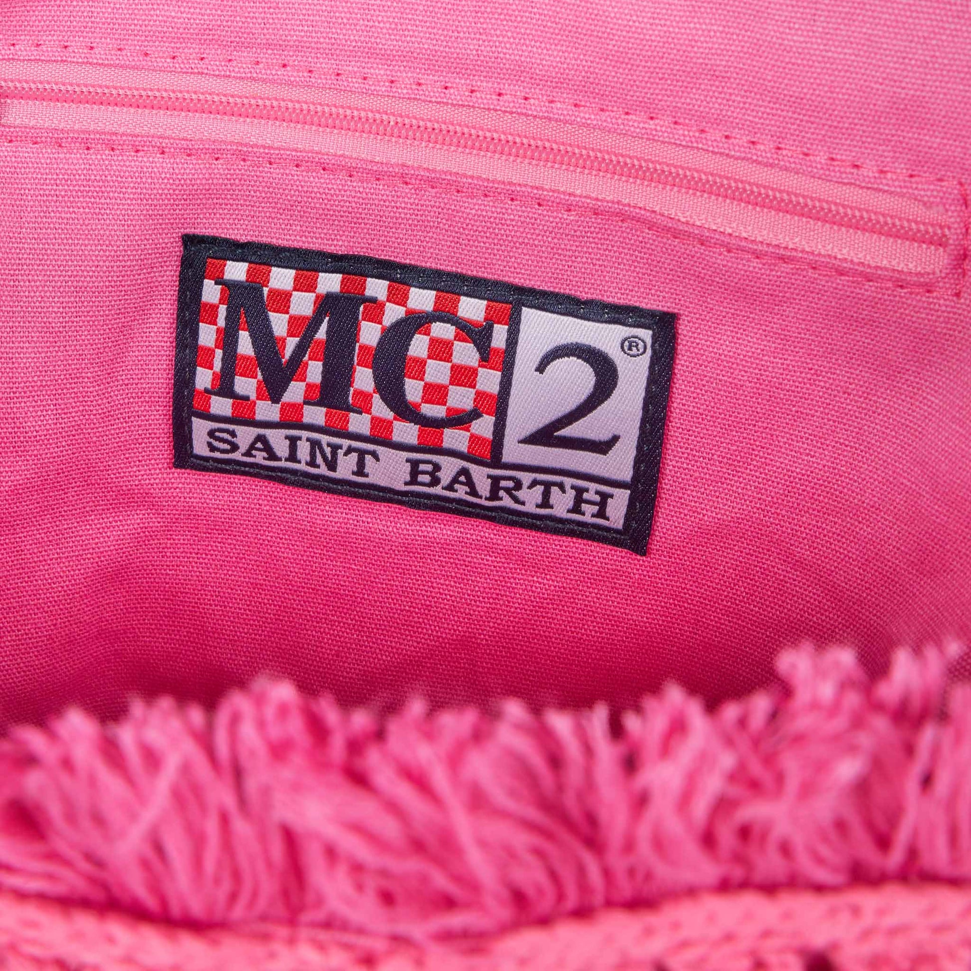 Colette handbag with crochet flower patches - MC2 Saint Barth