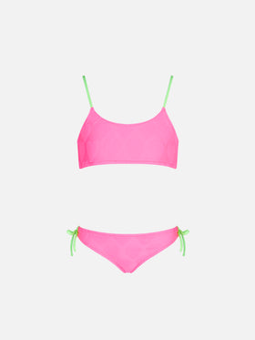 Girl bralette bikini with hearts - MC2 Saint Barth