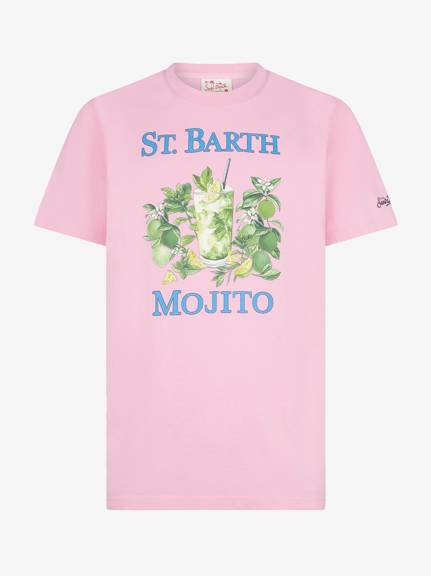 Man cotton t-shirt with St. Barth Mojito print - MC2 Saint Barth