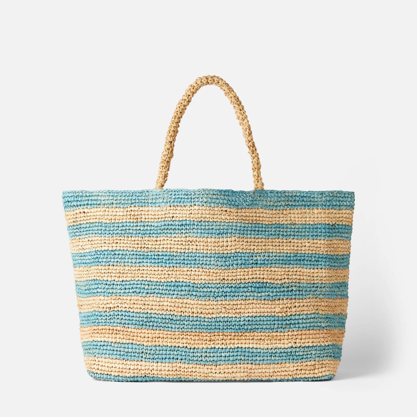 Borsa Ferdie in rafia con ricamo Saint Barth