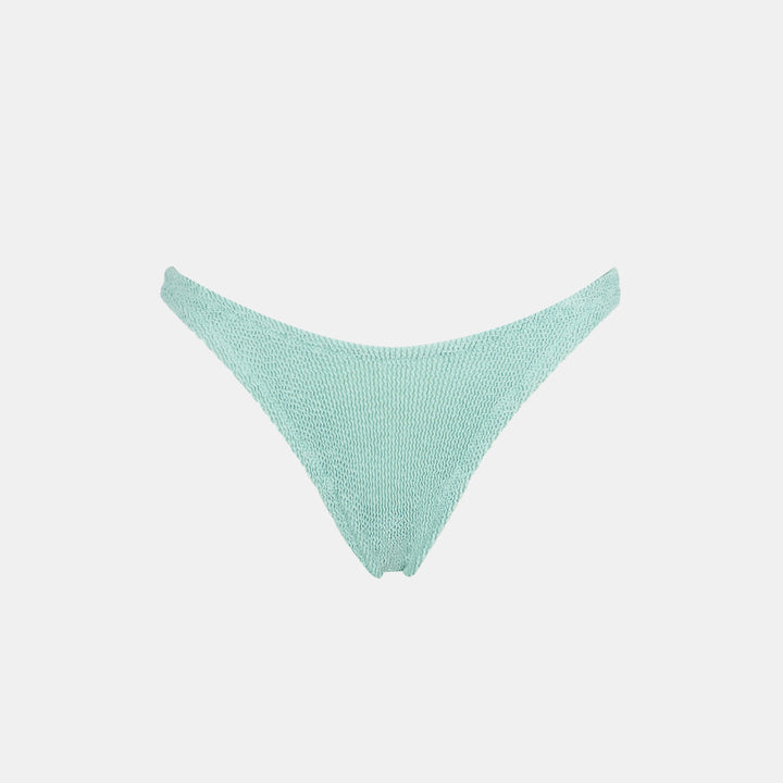 Naomi – Cheeky-Badeslip in Crinkle-Optik in Salbeigrün