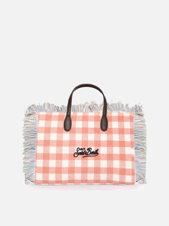 Colette wooly gingham handbag - MC2 Saint Barth