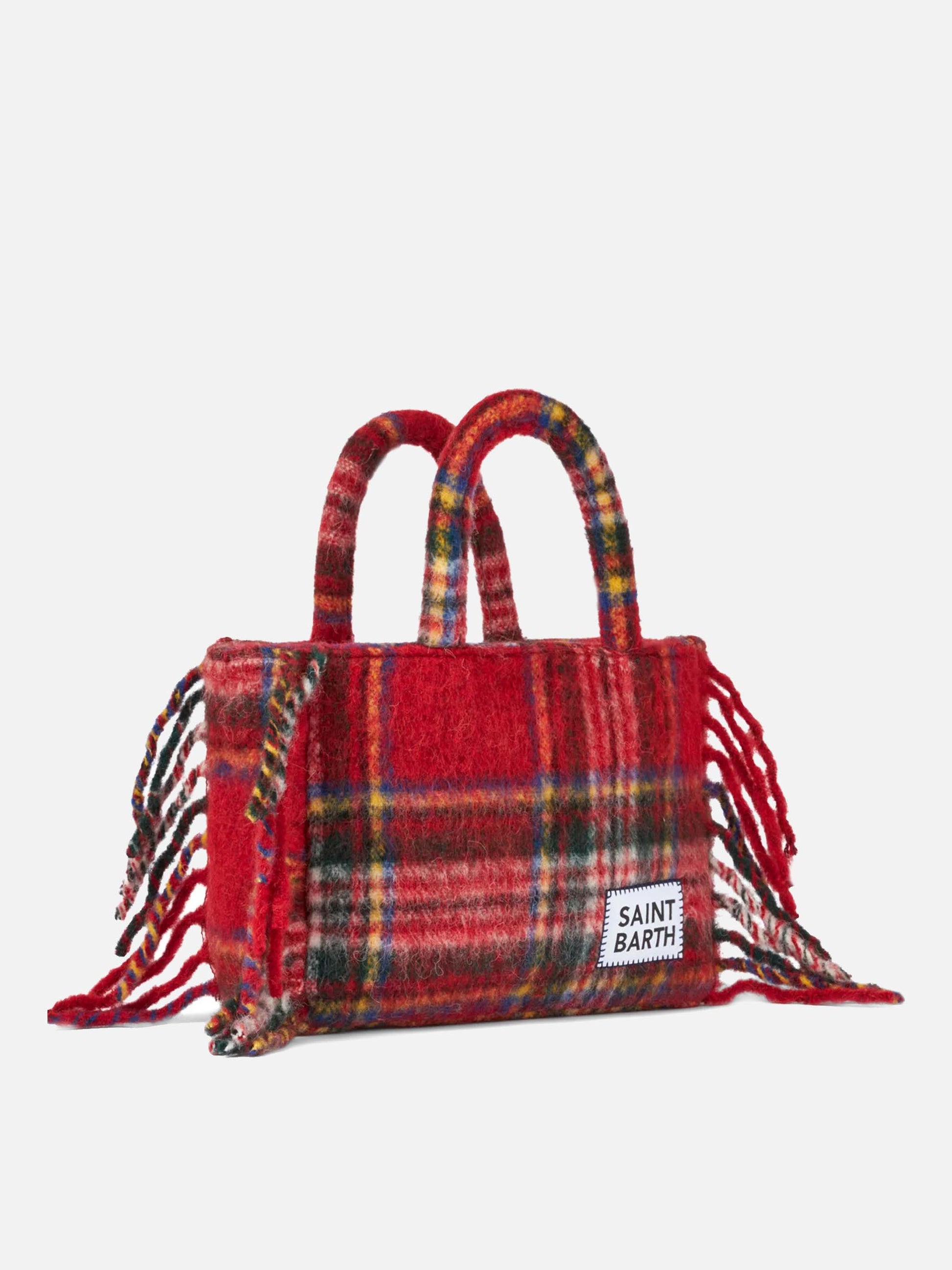 Colette blanket handbag with tartan print - MC2 Saint Barth