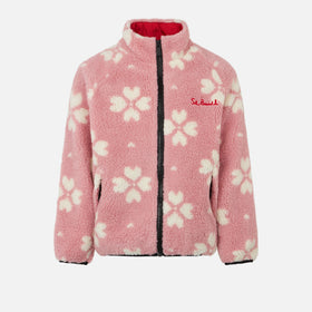 Girl sherpa jacket with Hello Kitty print | HELLO KITTY SPECIAL EDITION - MC2 Saint Barth