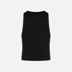 Crop-Tanktop aus Baumwolle mit St. Barth-Stickerei