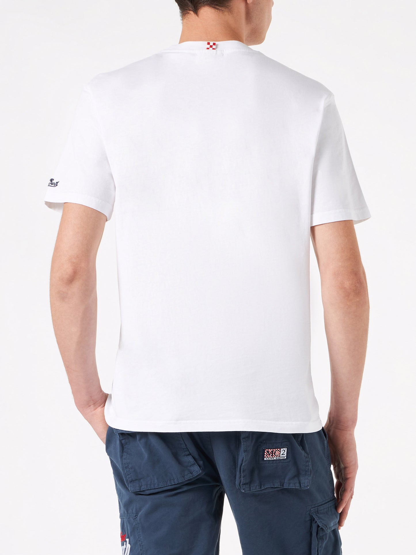 Man cotton t-shirt with St. Barth Tequila print - MC2 Saint Barth