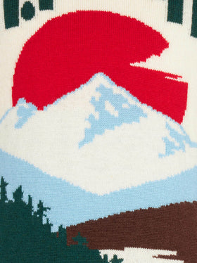 Boy white sweater with St. Moritz jacquard - MC2 Saint Barth