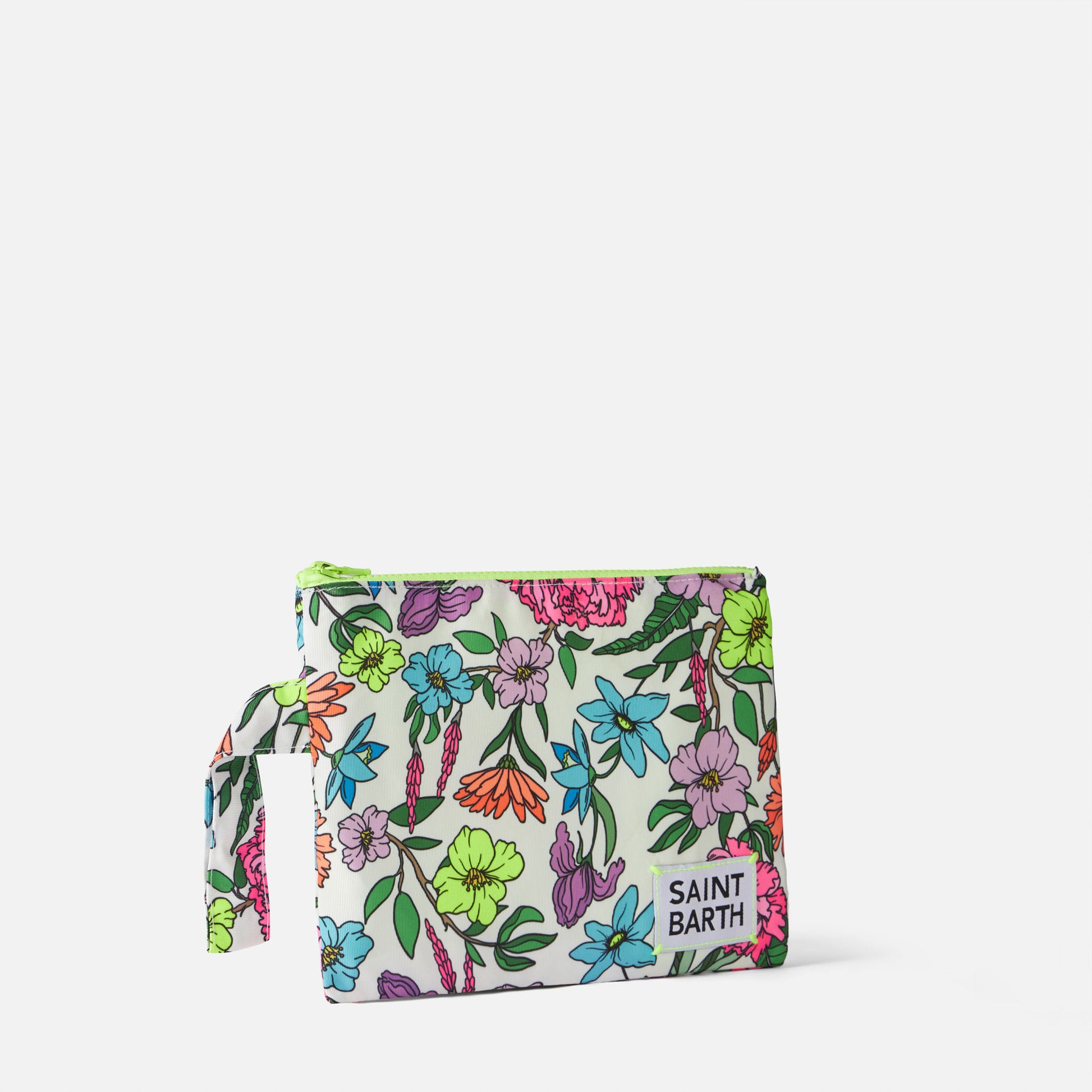 Pareasy nylon pochette with flower print - MC2 Saint Barth
