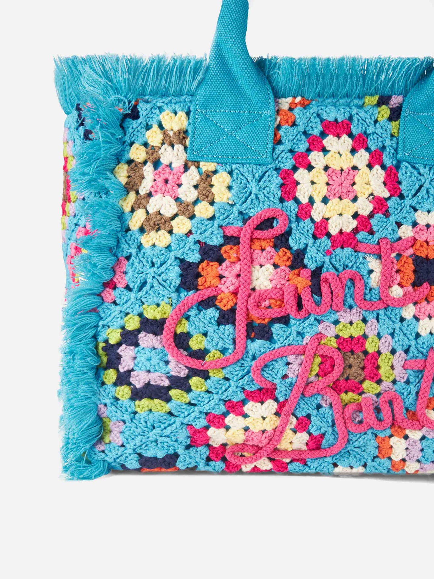 Vanity crochet shoulder bag with pattern - MC2 Saint Barth