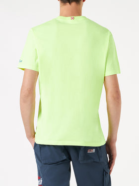 Man cotton t-shirt with like a VirGIN embroidery - MC2 Saint Barth