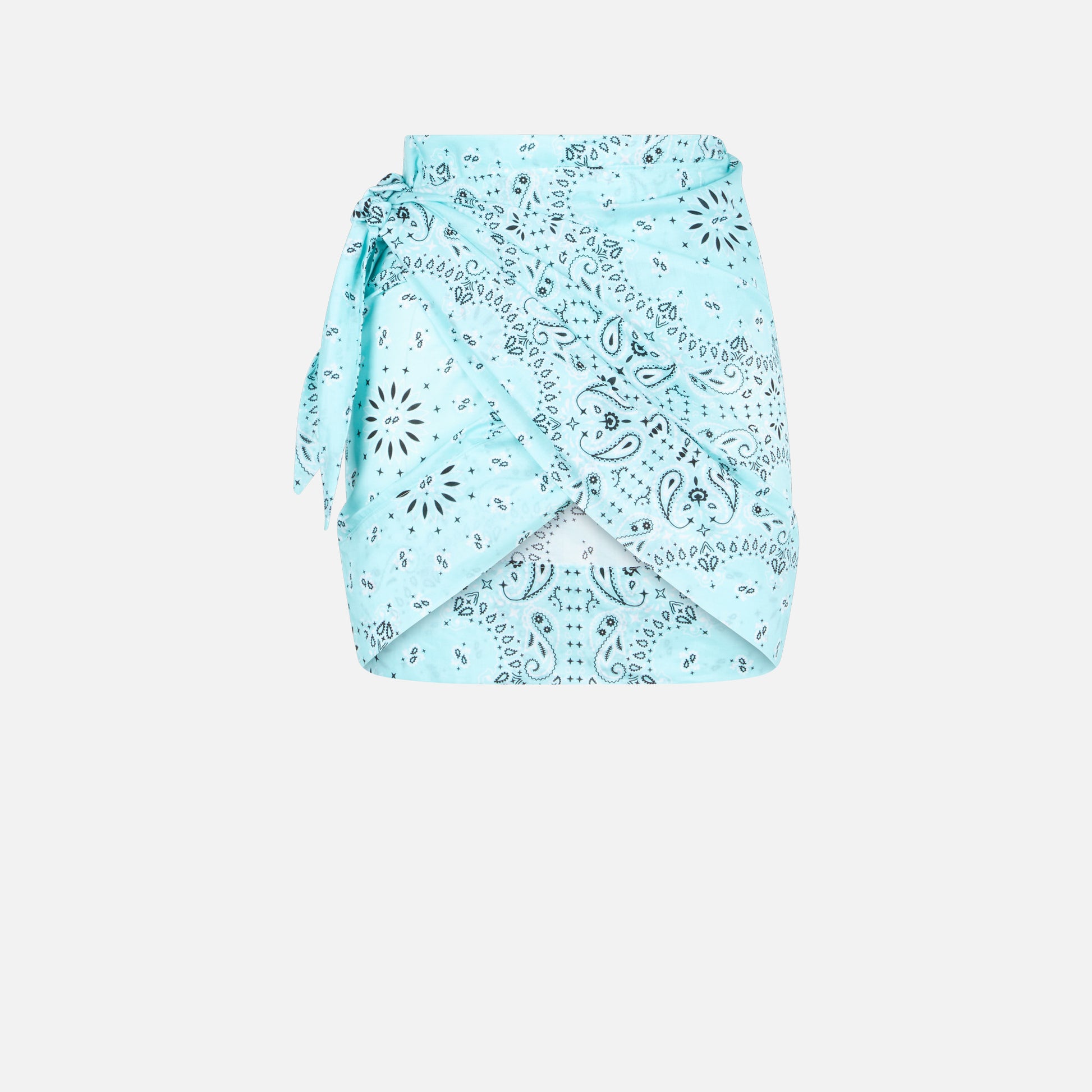 Woman cotton mini skirt pareo Angie with bandanna print - MC2 Saint Barth