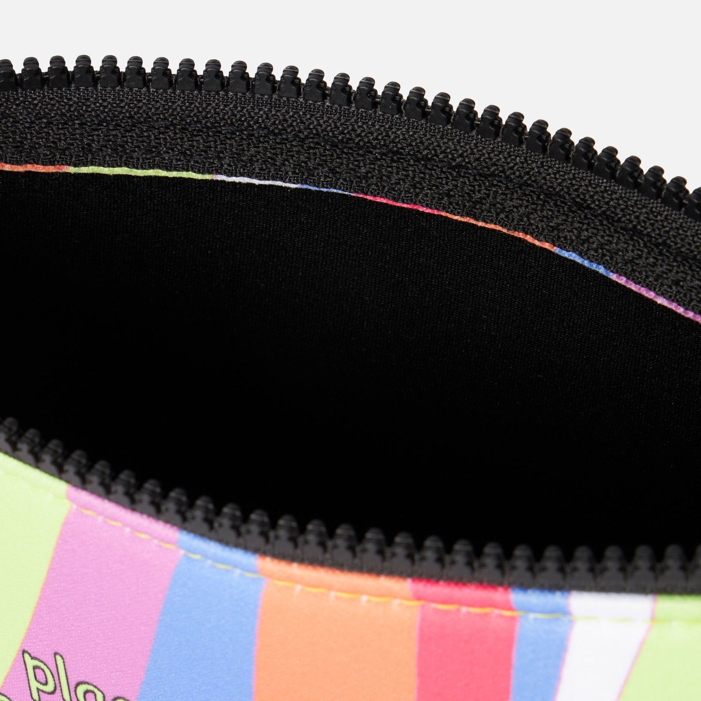 Aline Scuba-Pochette mit mehrfarbigem Wellendruck
