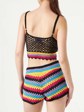Multicolor crochet top - MC2 Saint Barth