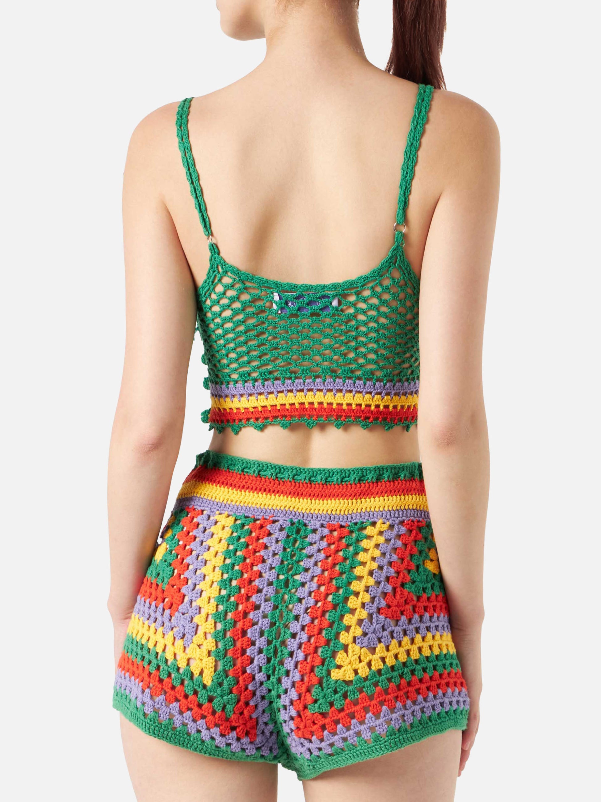 Multicolor crochet top - MC2 Saint Barth