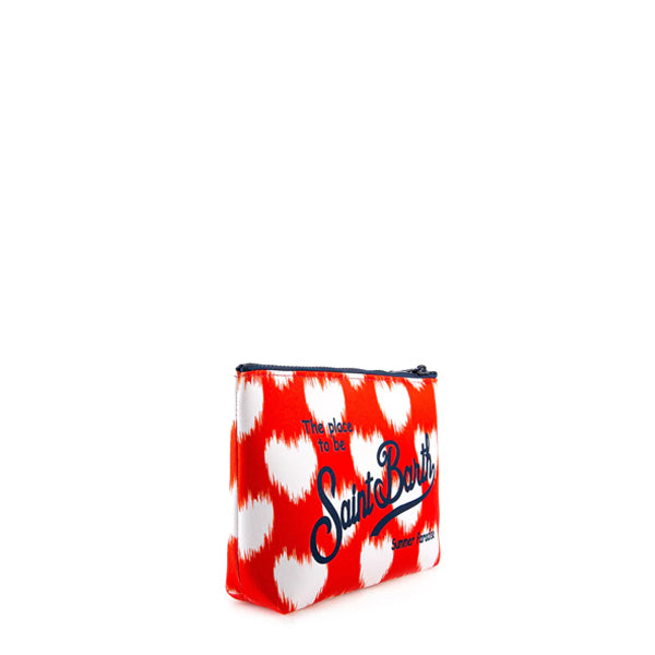 Aline Scuba-Pochette mit Herzdruck
