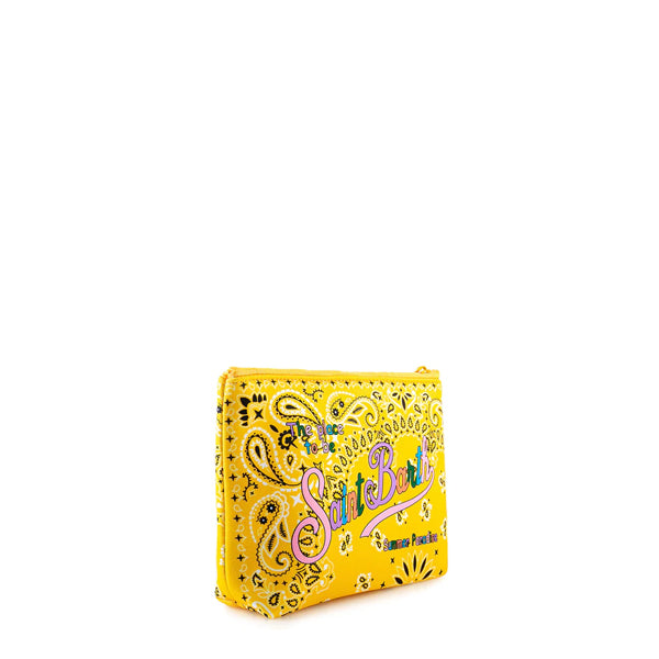 Aline scuba pochette with bandanna print