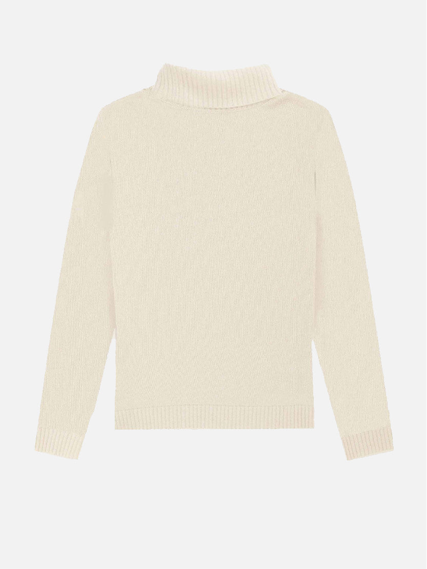 Woman turtleneck sweater Apres Ski lurex embroidery