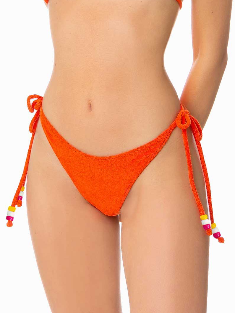 Woman terry swim briefs with charms - MC2 Saint Barth