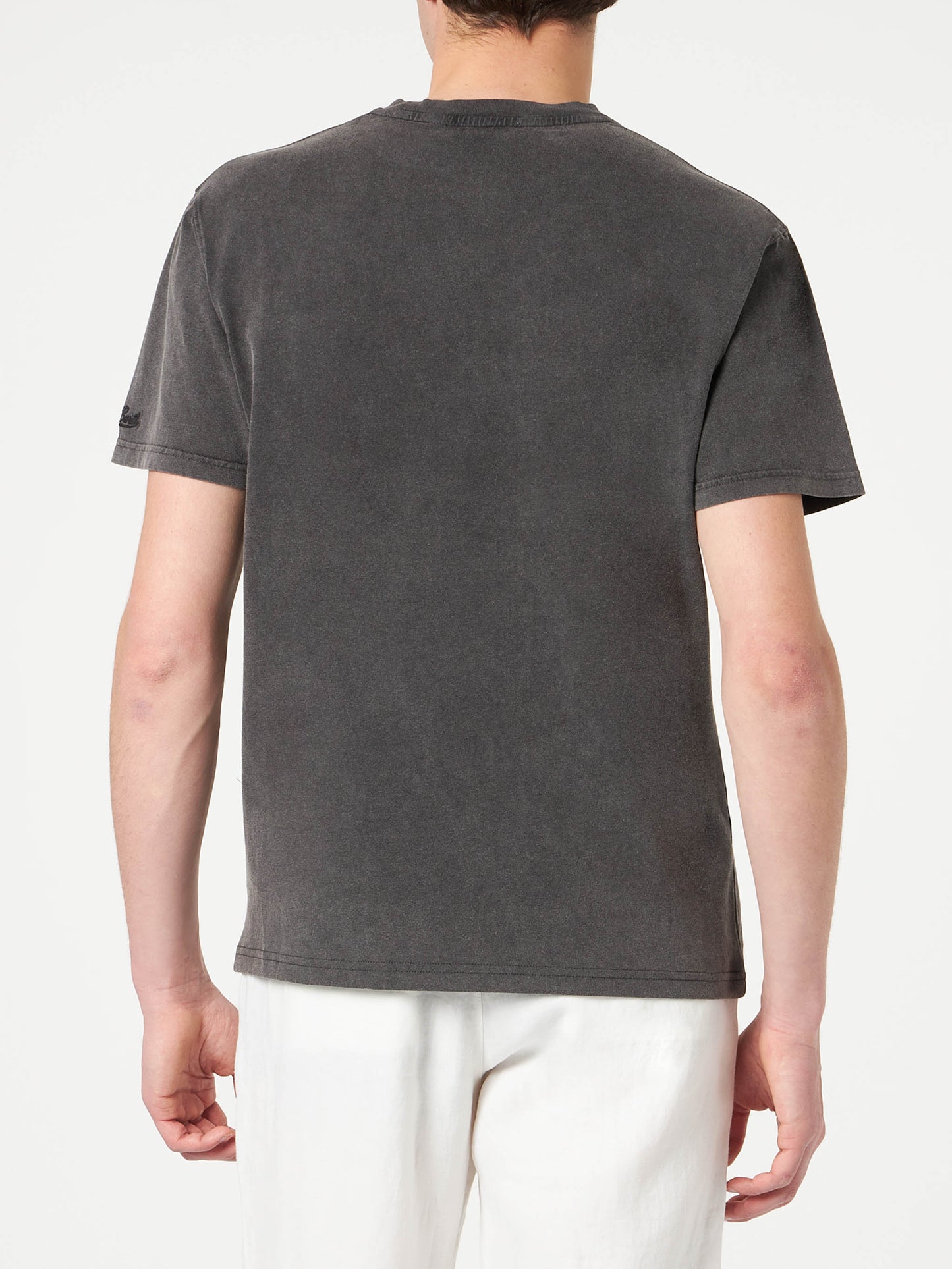 Man cotton t-shirt with Snoopy dancer print | PEANUTS® SPECIAL EDITION - MC2 Saint Barth