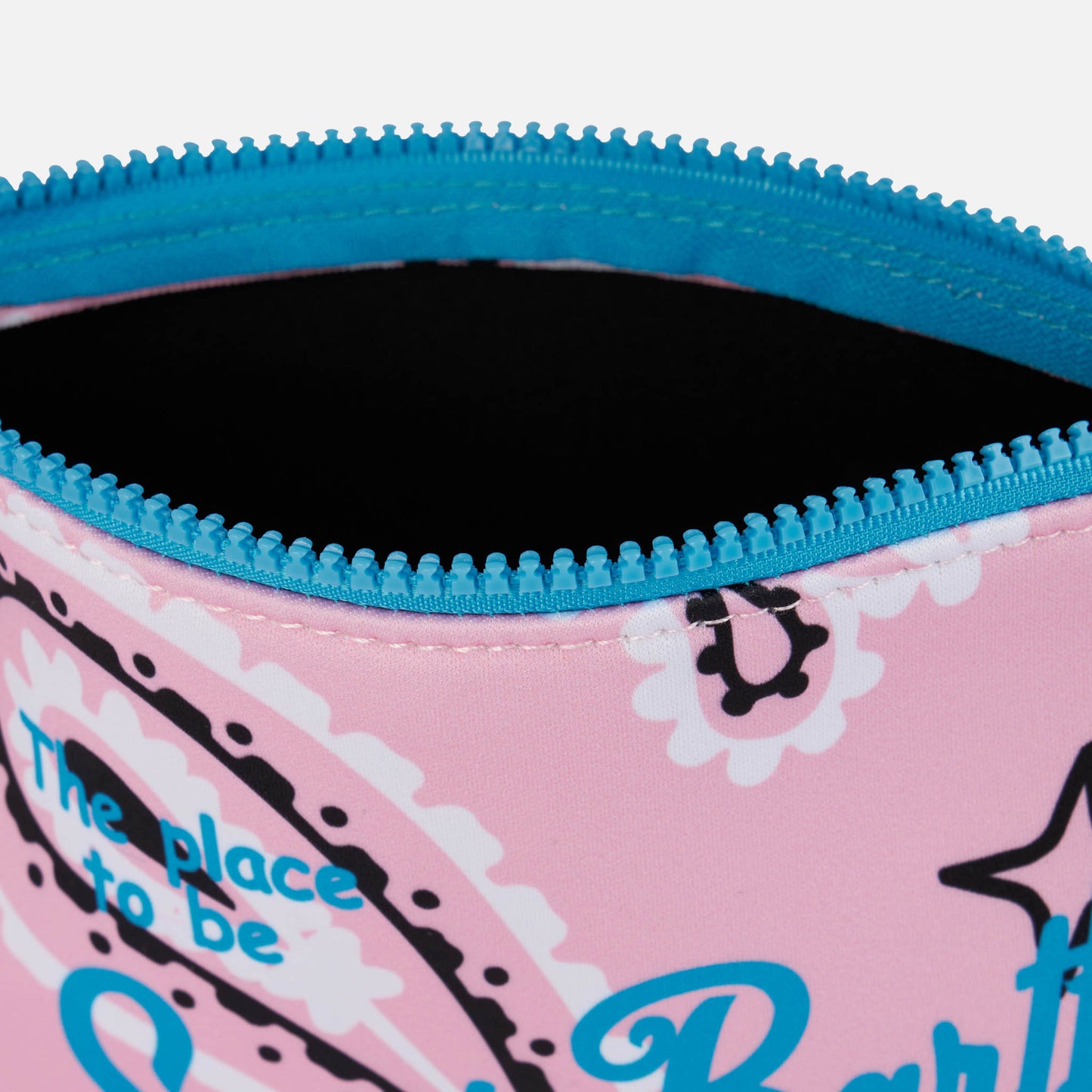 Aline Scuba-Pochette mit rosa Paisley-Print