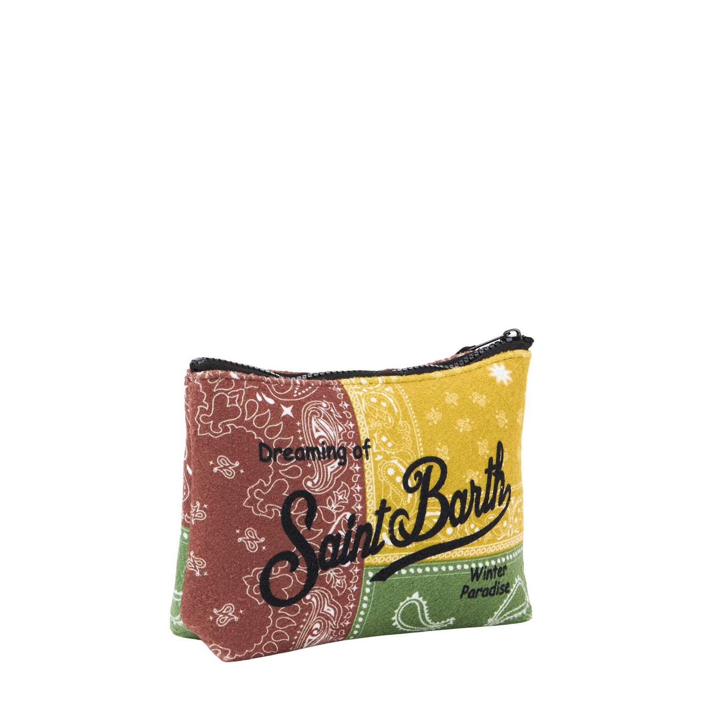 Aline Wollpochette mit Bandana-Print