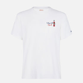 Herren-T-Shirt mit „Only with Aperol“-Stickerei vorne | APEROL SONDEREDITION