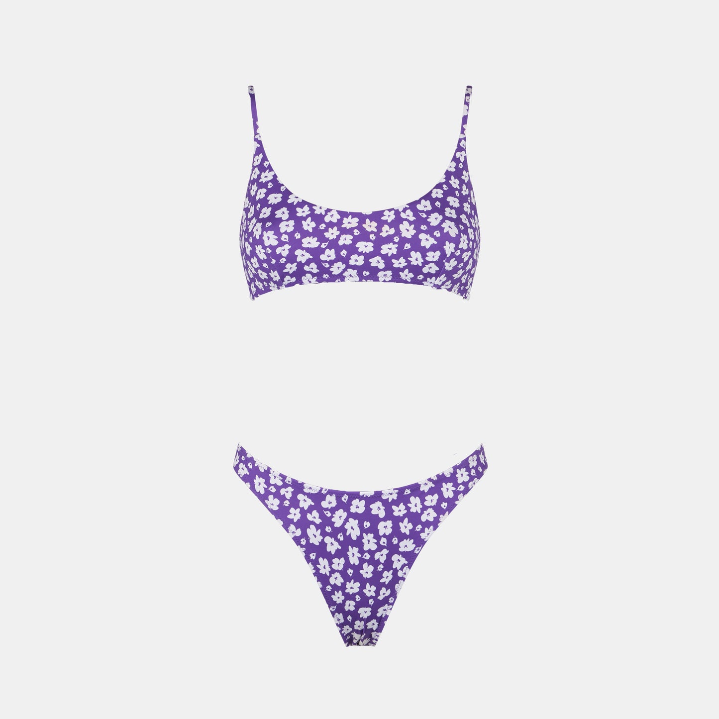 Damen-Bralette-Bikini mit Gänseblümchen-Print