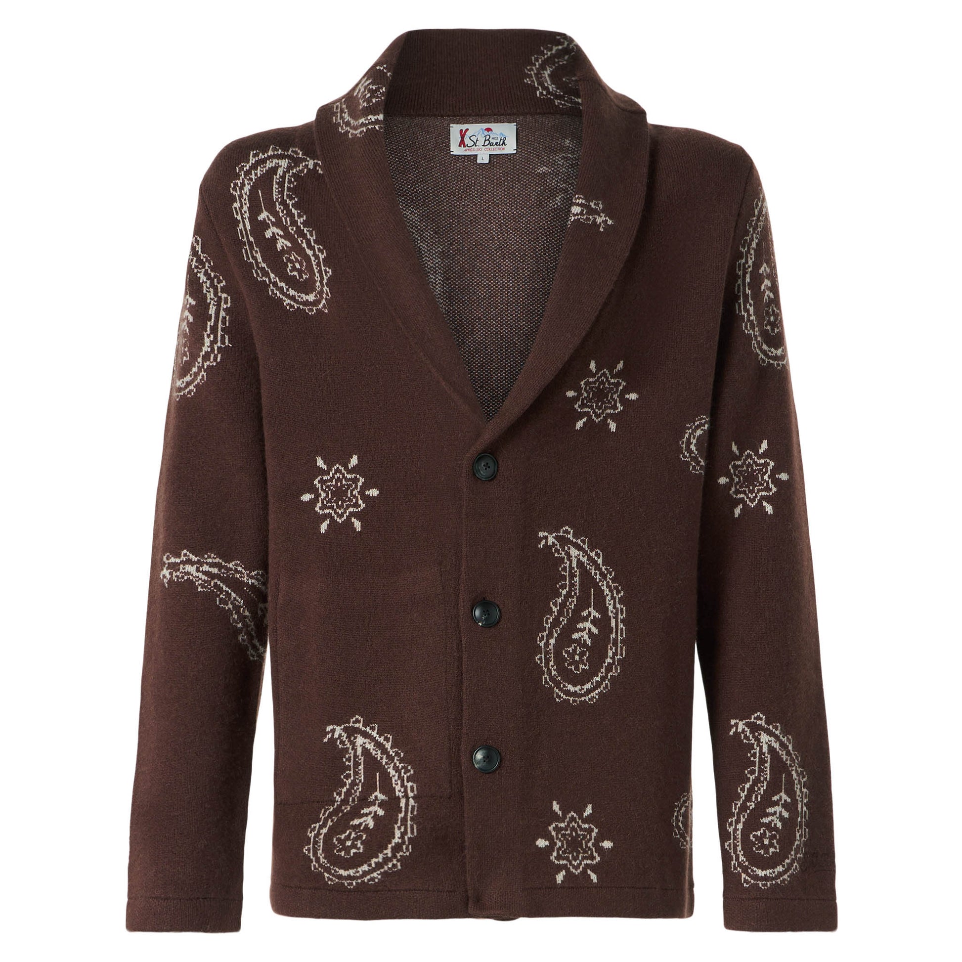 Man knit jacket with Paisley print - MC2 Saint Barth