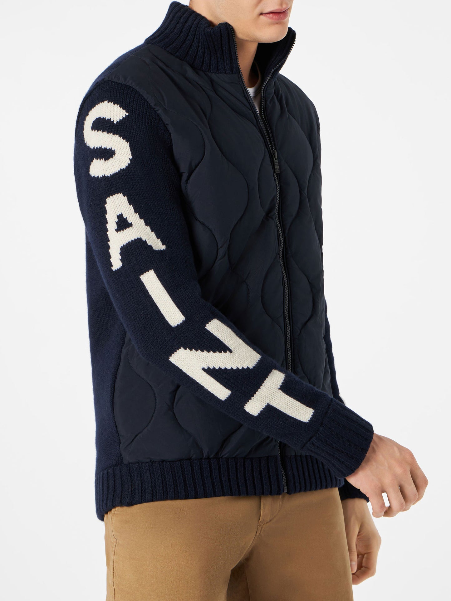 Man blue padded jacket - MC2 Saint Barth