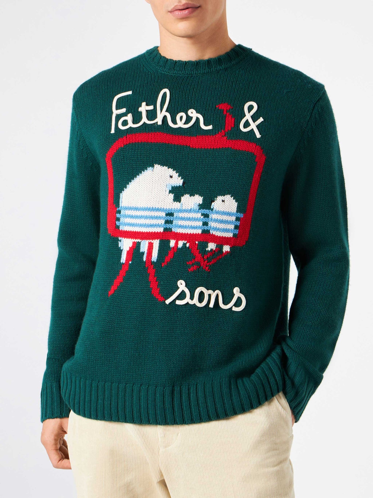 Man sweater with bears embroidery - MC2 Saint Barth