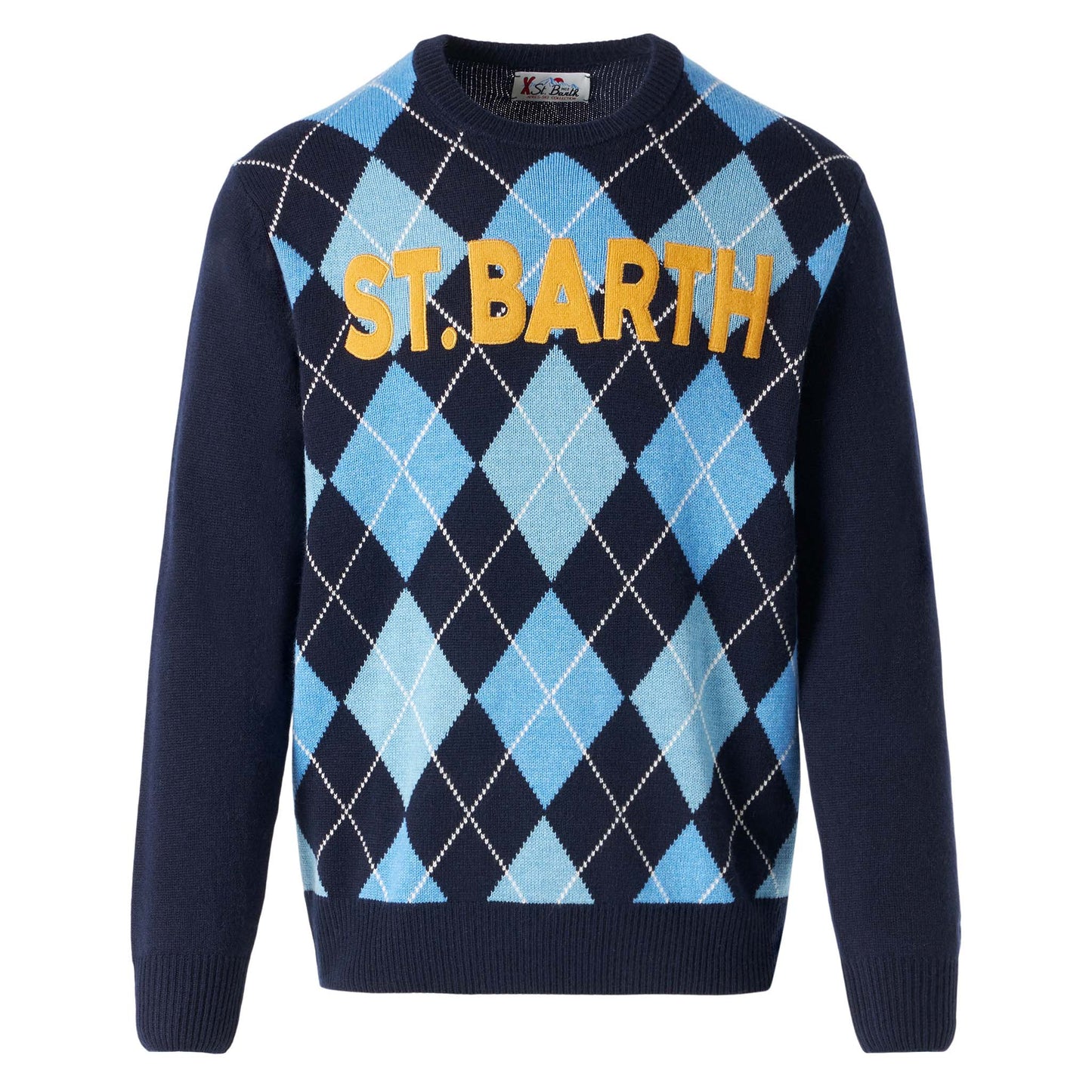 Man sweater with argyle print - MC2 Saint Barth