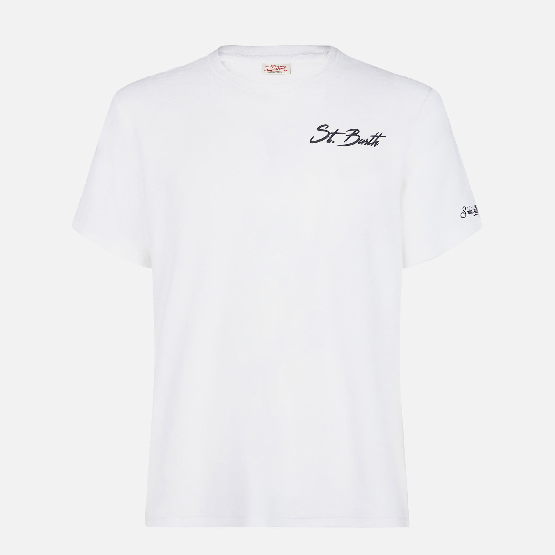 Man cotton t-shirt with St. Barth surf print - MC2 Saint Barth