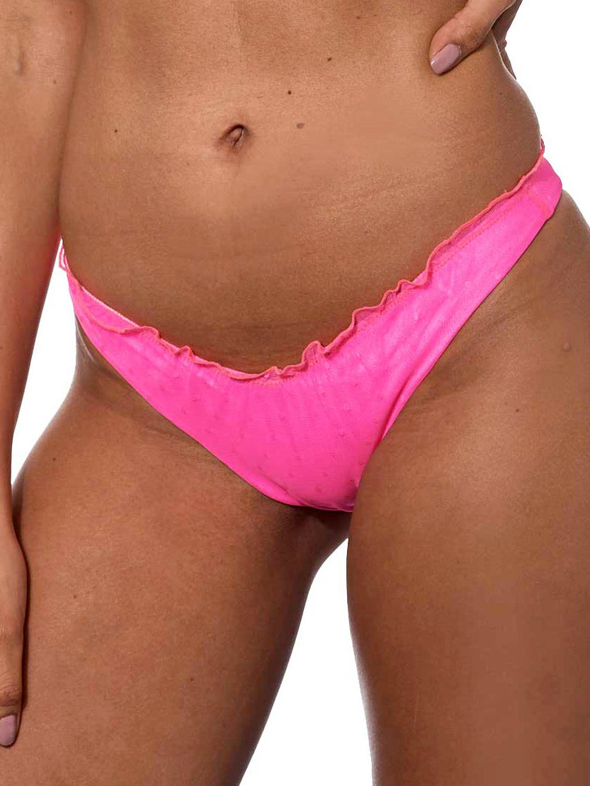 Woman fluo pink cheeky swim briefs - MC2 Saint Barth