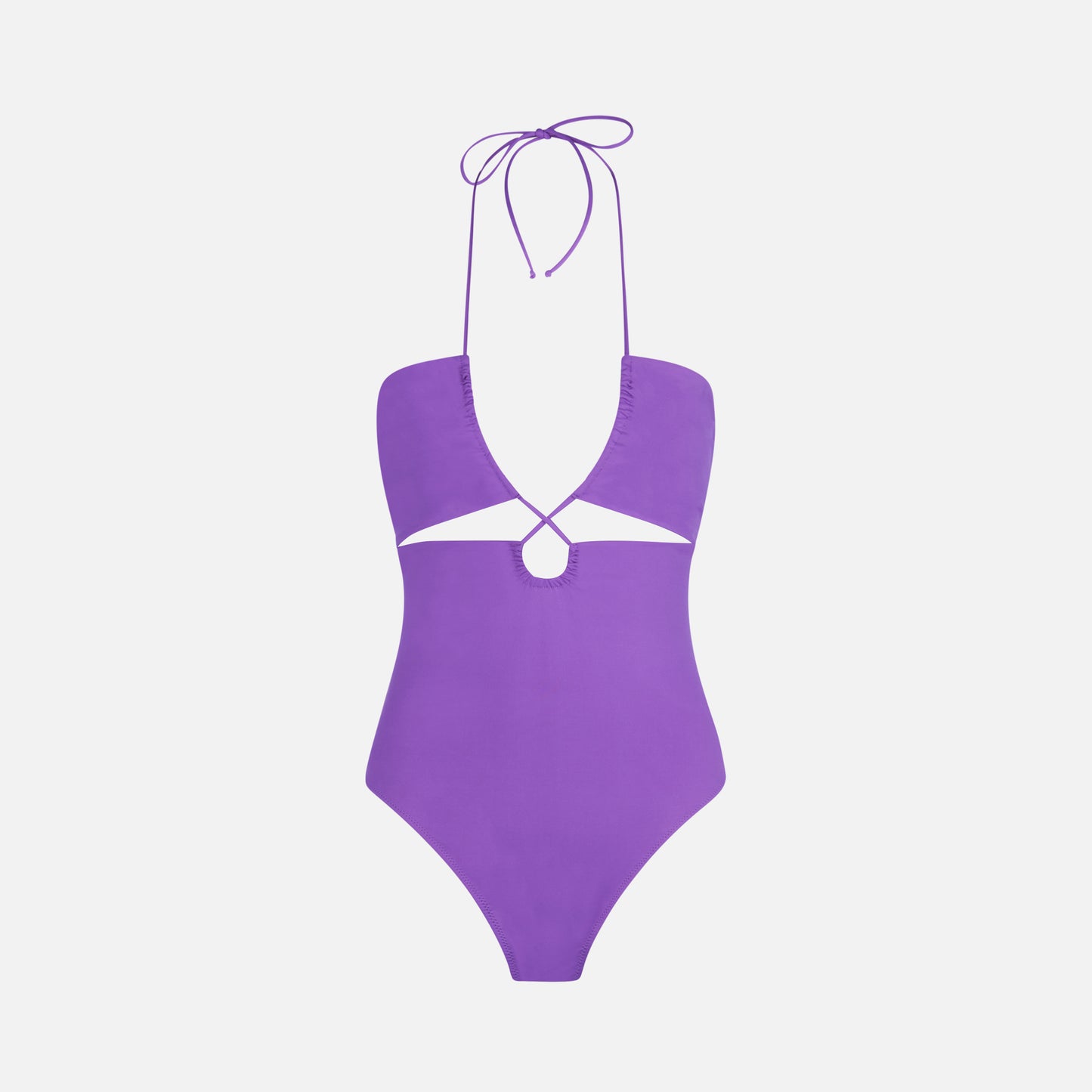 Purple cutout one piece swimsuit - MC2 Saint Barth
