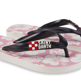 Mädchen-Flip-Flops mit Hawaii-Ibiskus-Print