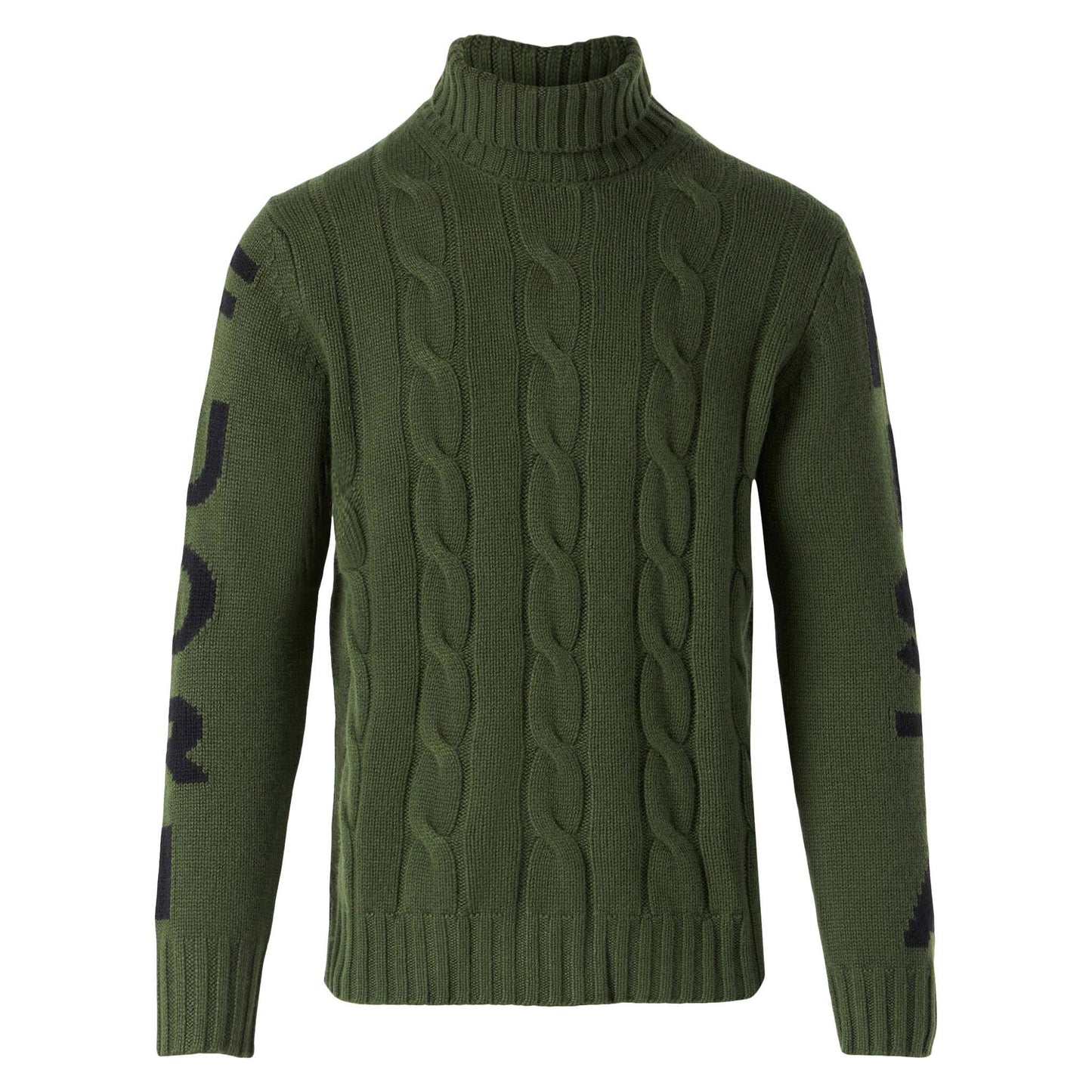 Man turtleneck braided sweater with Fuori pista jacquard - MC2 Saint Barth