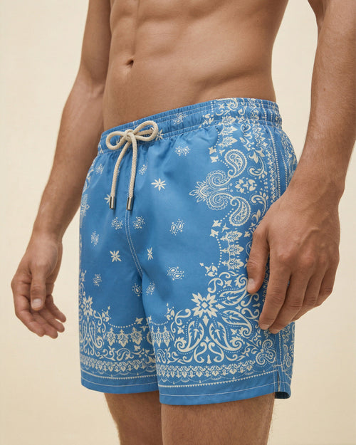 Bandana Swim Shorts - Macro