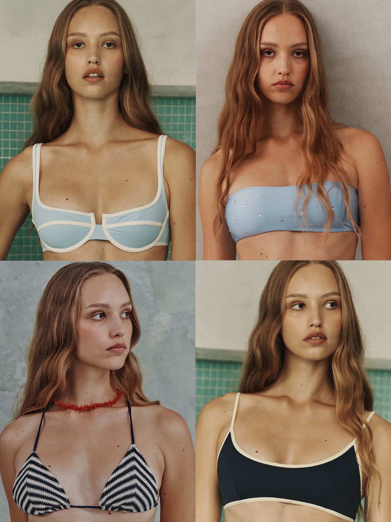 Woman bikini silhouettes