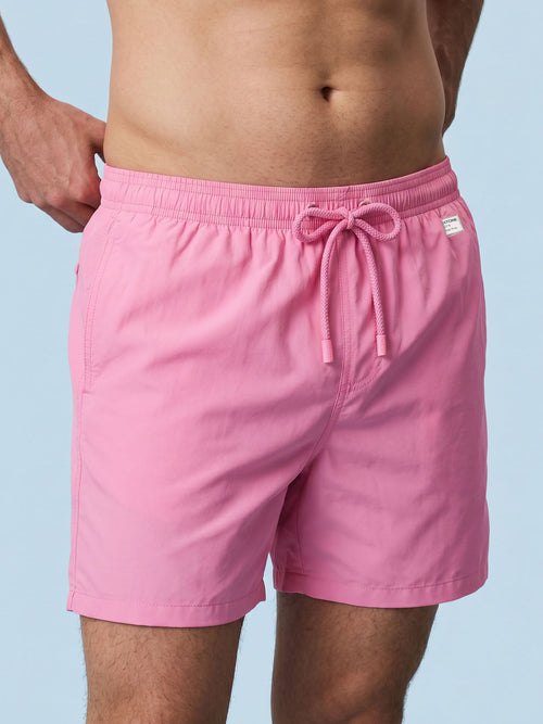 Men Solid Color Ultra-Light Swim Shorts