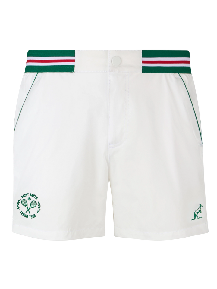 Weiße, taillierte Badeshorts Nad für Herren mit Bandabschluss | AUSTRALIAN BRAND SPECIAL EDITION